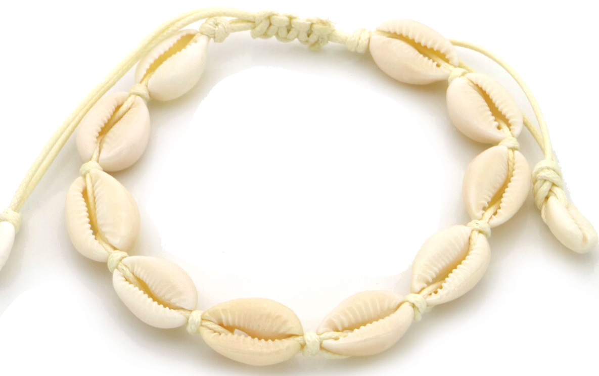 H-A23.1 ANK938-003-1 Anklet Shells Beige