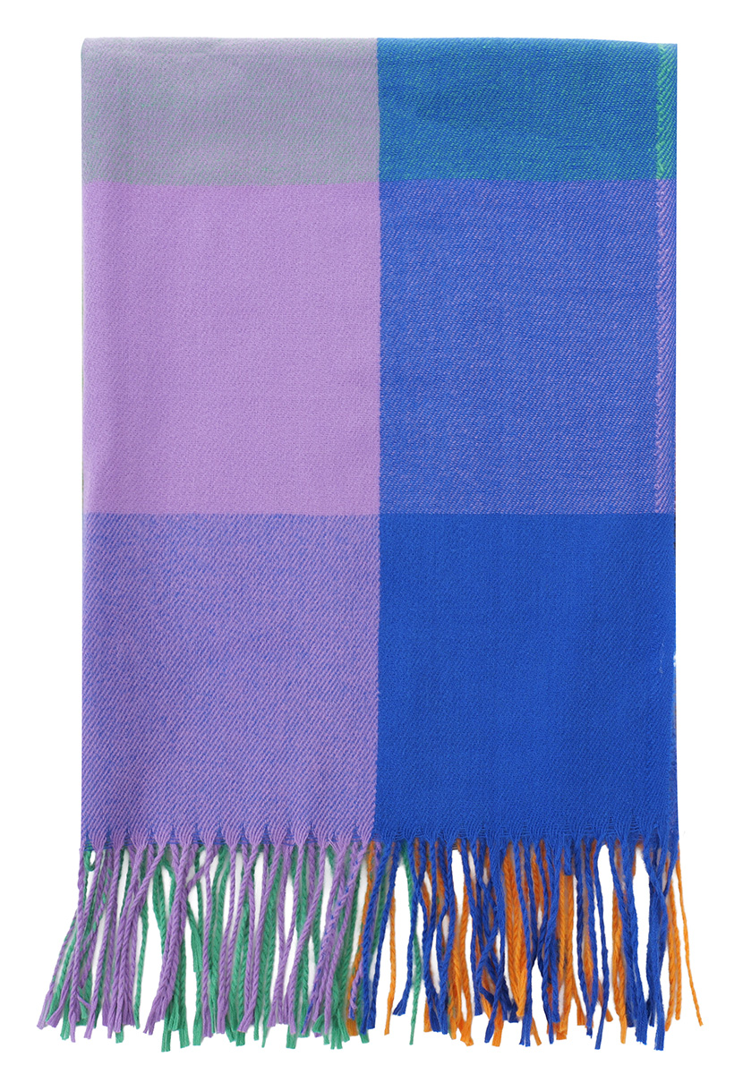 Q-C6.1 SCARF405-736-6 Soft Scarf Checkered 180x70cm