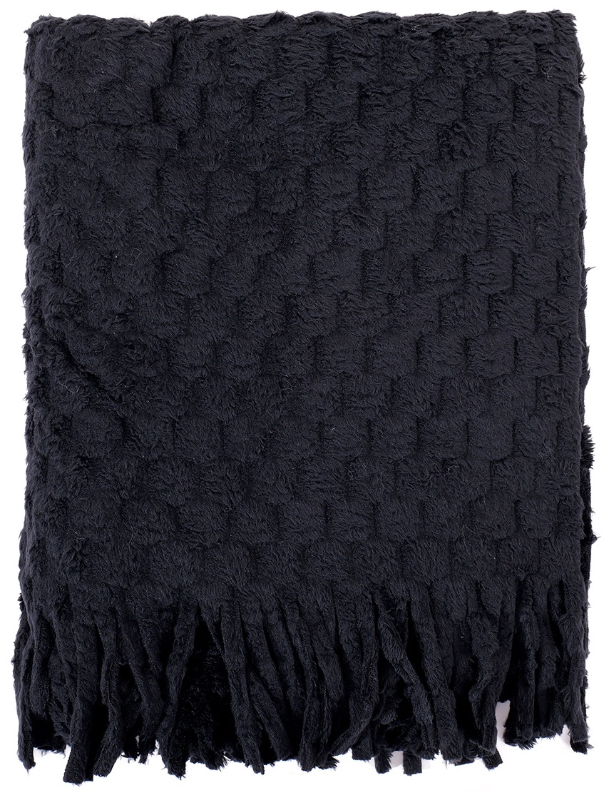 R-C4.1 SCARF1006-001-1 Soft Winter Scarf 180x60cm Black