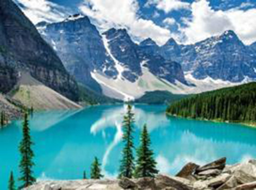 Q-F7.2 GD82523 Diamond Painting Canvas 40x30cm - Painting 35x25cm Nature Mountains 