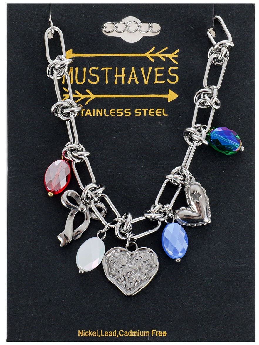 D-D8.2 B1160-029S S. Steel Bracelet Charms 16-21cm