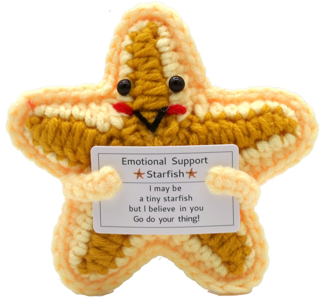 Q-J6.2 T2405-439 Knitted Positive Starfish 10.5cm