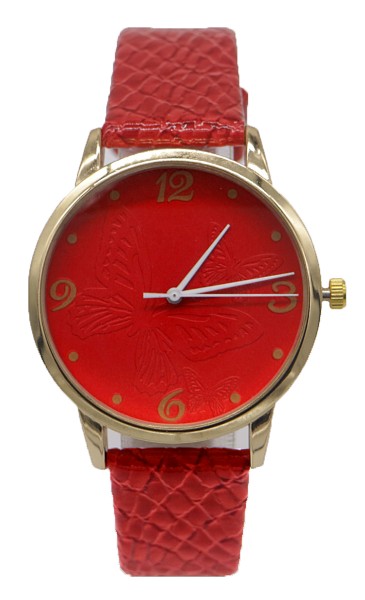 C-A22.2 W065-159 Quartz Watch Butterfly Red