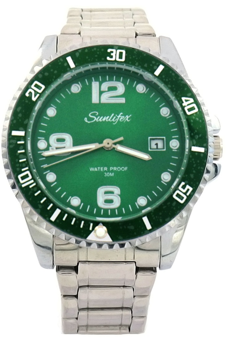 A-D17.5 W632-001C Quartz Watch with Date 40mm - Green