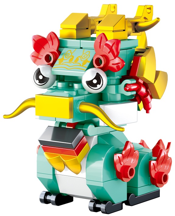 Z-C2.4 JKC7657 Buildling Blocks Chinese Dragon - 117pcs