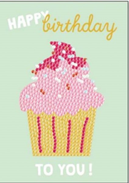 K-E3.2  HKAB1067-1  Diamond Painting Card Set 15x10cm Birthd