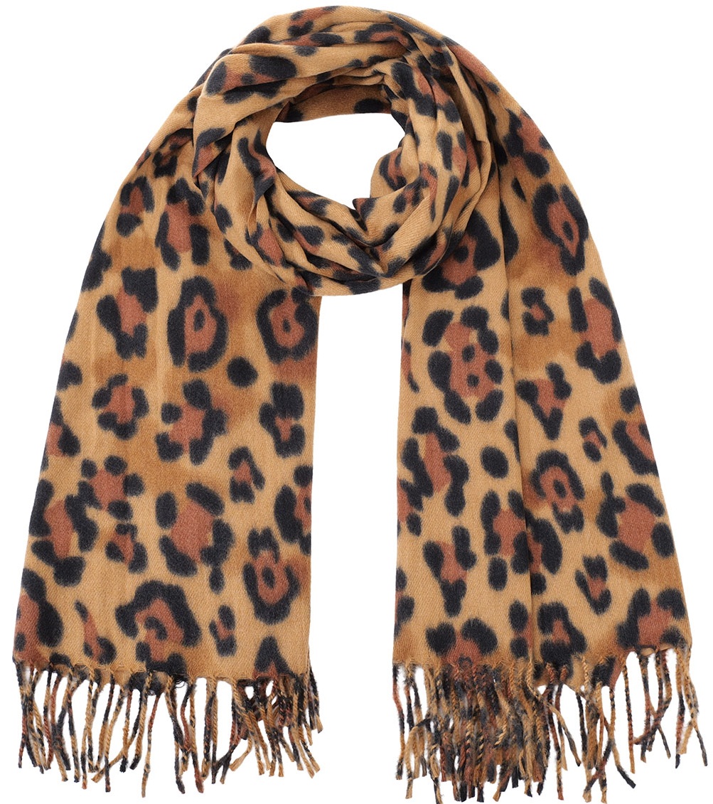 Y-B1.5 SCARF405-780-1 Soft Scarf Leopard 180x70cm
