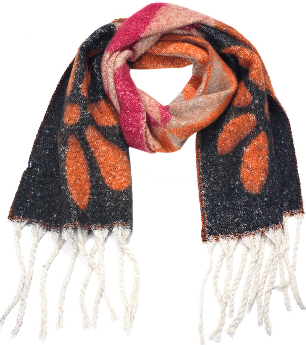 K-F8.2 SCARF705-234-8 Winter Scarf Flower 190x40cm