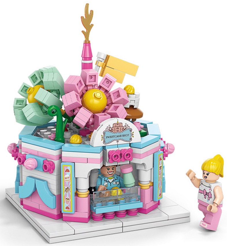 Z-F5.6 TOY8966-4 Building Block Set Sweetcake Shop 503pcs