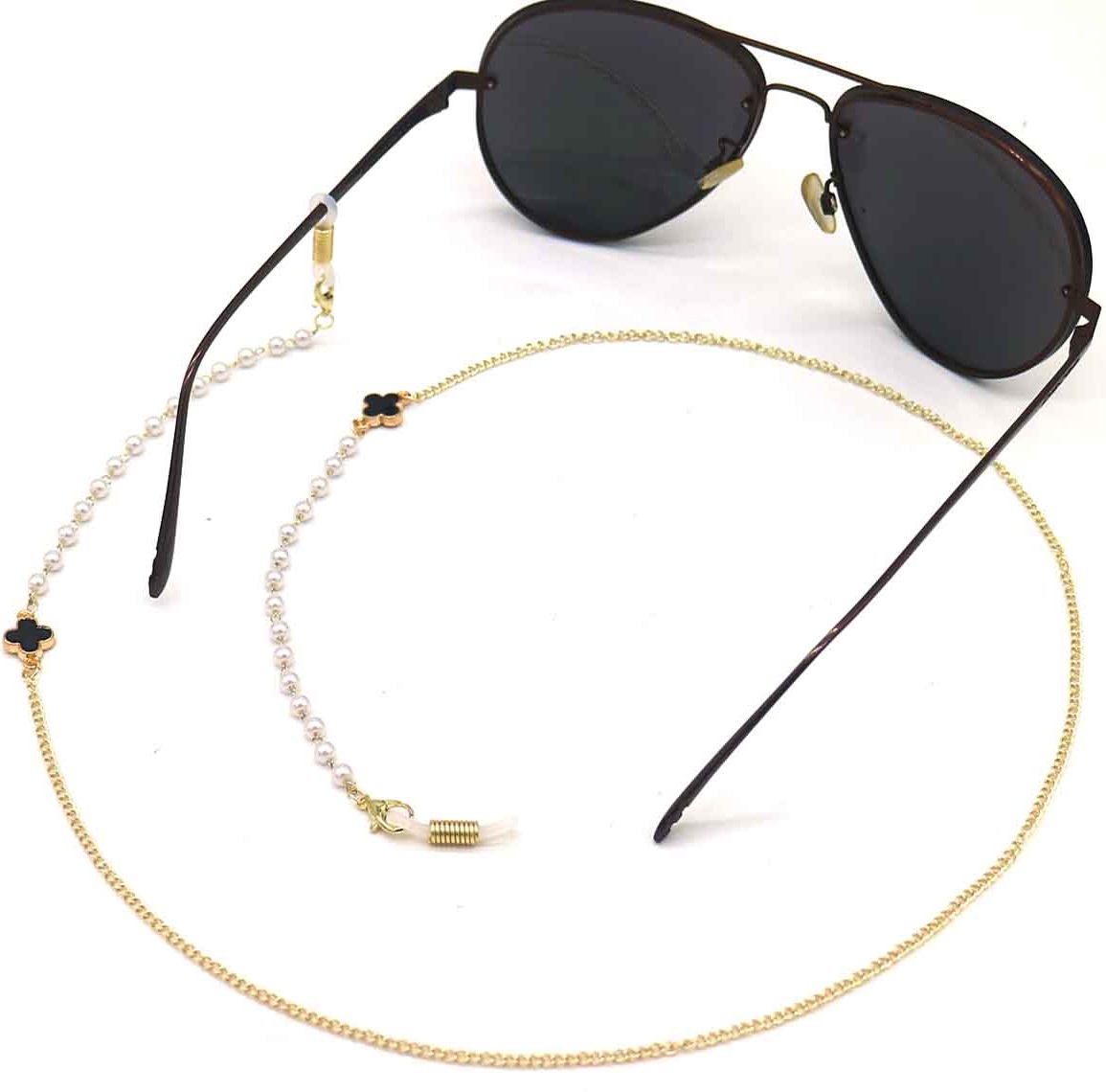 A-F15.3 GL004-054-4 Sunglass Chain Black