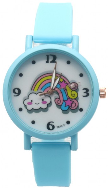 A-F8.3 W002-005 Kids Watch Rainbow 33mm Blue