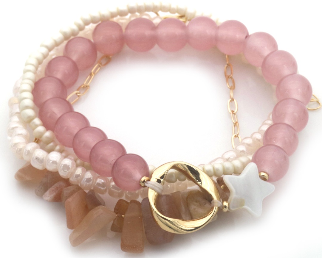 F-F8.2 B2529-034 Bracelet Set Glassbeads