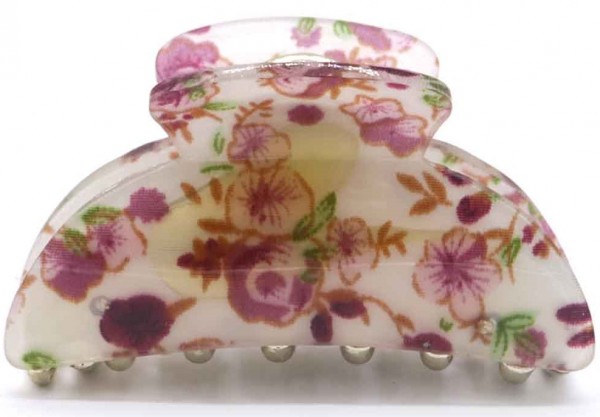 F-C1.2 H711-009C Hair Claw Flowers 6.5cm