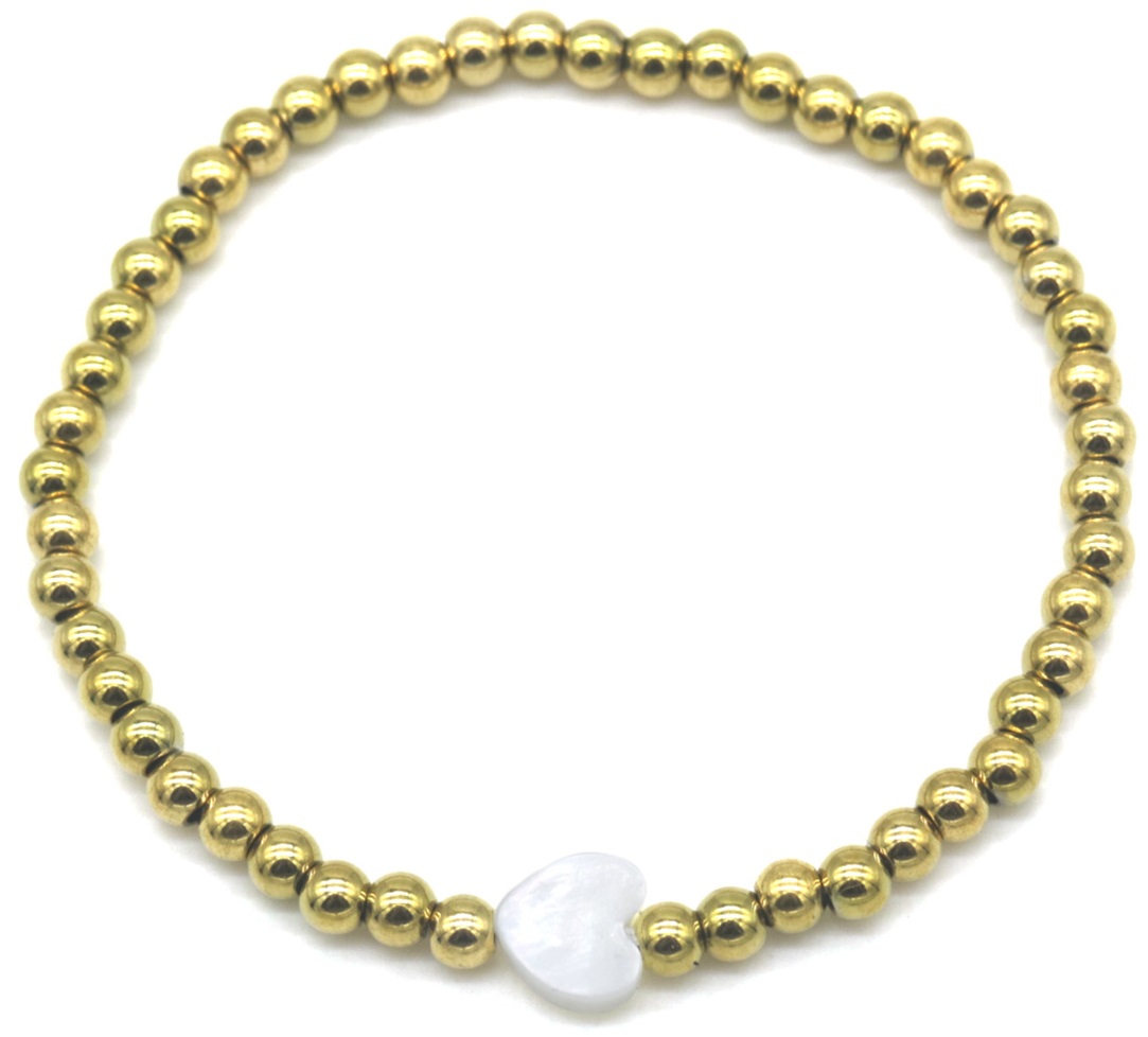 C-B15.2  B100-030 S. Steel Bracelet Heart