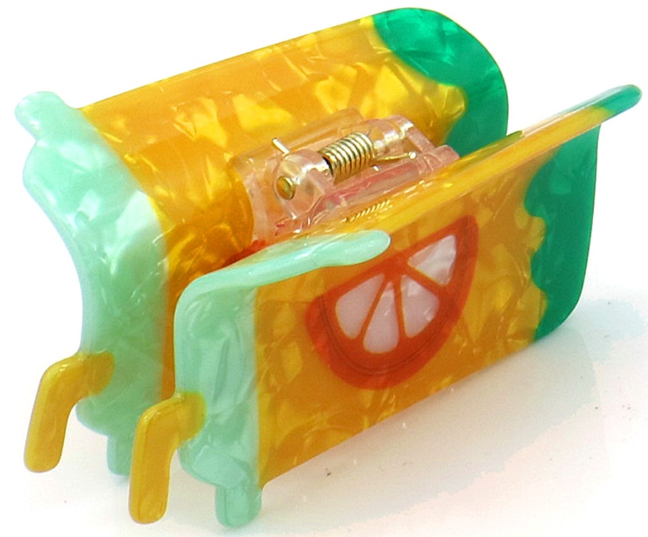 S-I6.3 H1126-017 Hair Claw 8cm Cocktail