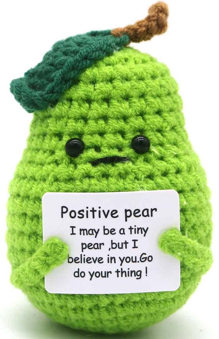 Q-K3.1 T2405-035 Knitted Positive Pear 8cm