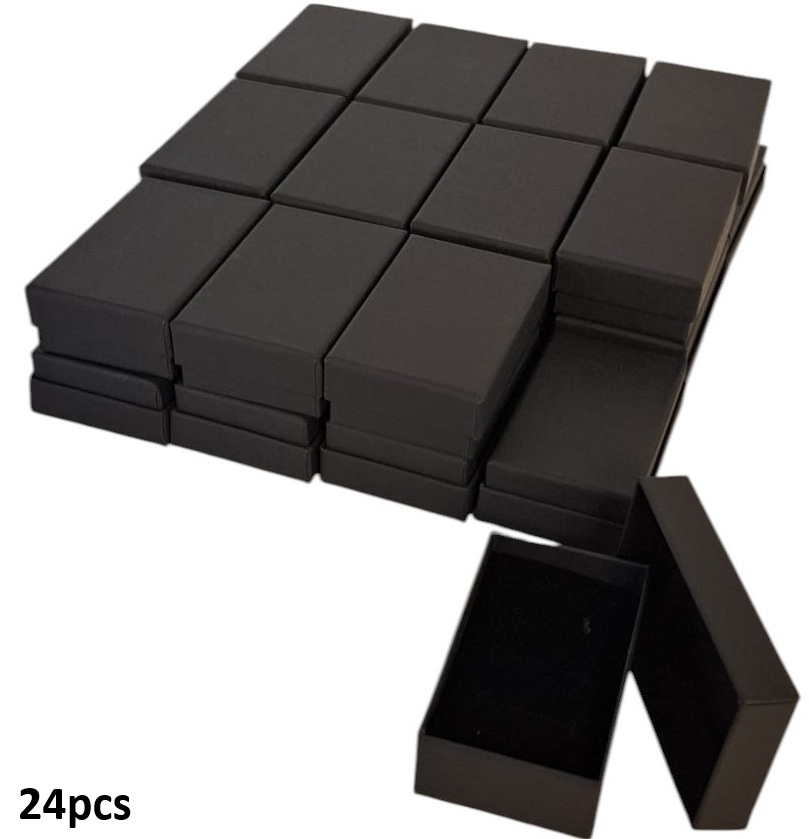 Z-D3.4 PK1032-008 Gift Box 8x5x2.5cm - Black - 24pcs Z-D3.4 PK1032-008 Gift Box 8x5x2.5cm - Black - 24pcs