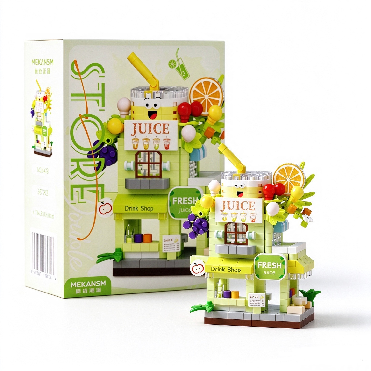 K-D3.2 S44 Mini Building Blocks Food Stalls - 6pcs