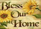 Q-P6.1 GD82523 Diamond Painting Canvas 40x30cm - Painting 35x25cm Bless Our Home
