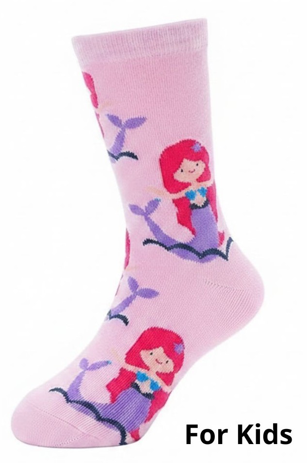 S-H6.1 KS2607-024 Pair of Socks for Kids Size 33-38 Mermaid