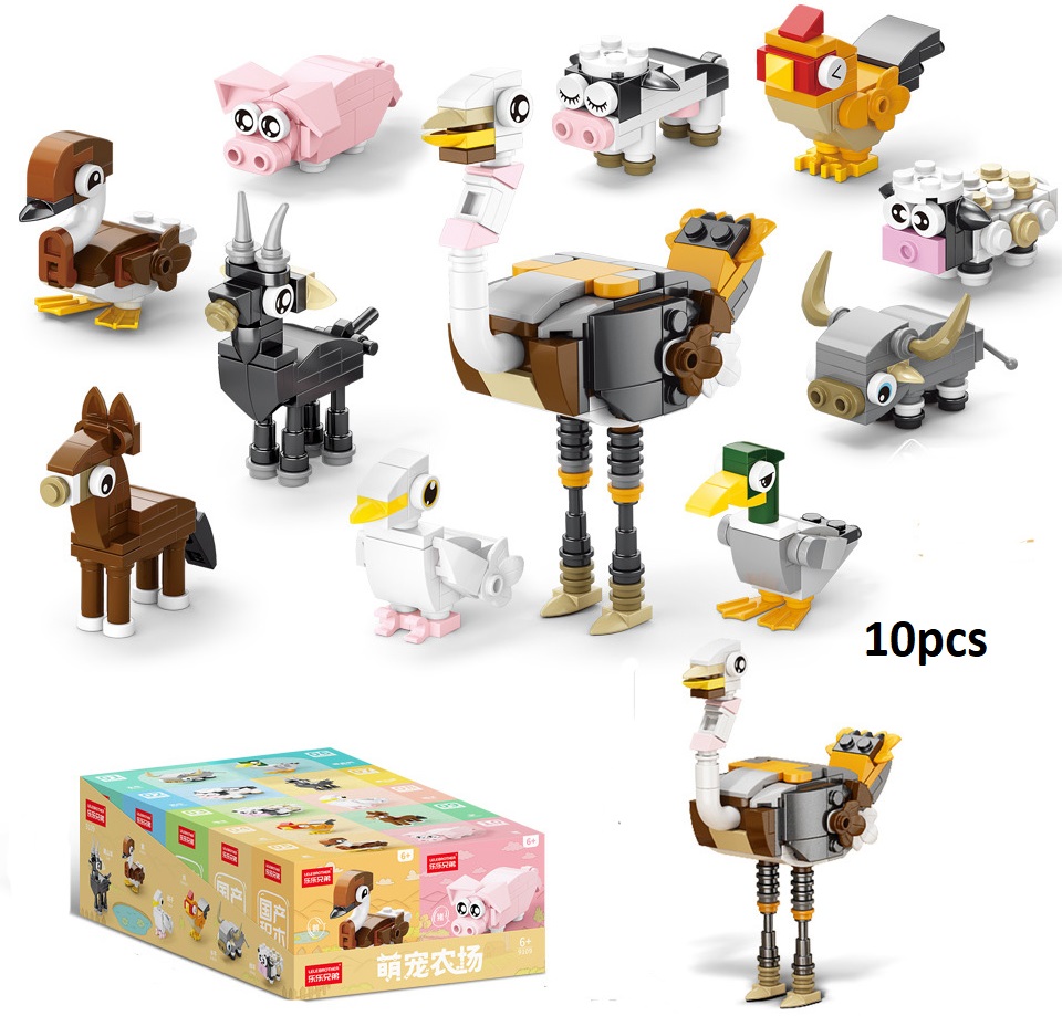 Y-A1.2 TOy9109 Building Blocks Sets 10 in 1 in display - 10pcs