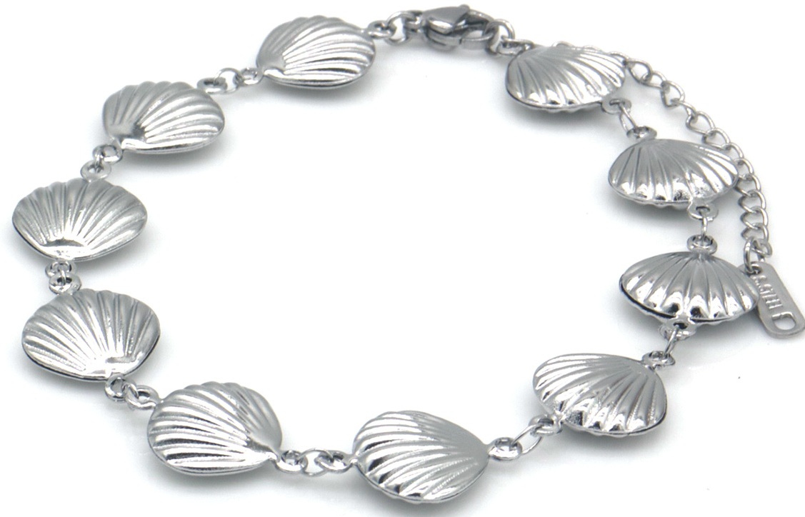 H-B6.5 ANK1033-001S S. Steel Anklet Shells