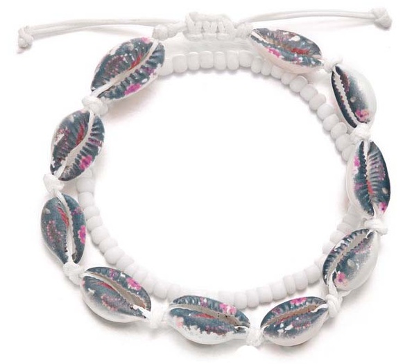 F-C24.1 ANK2540-001-1 Anklet Set Shells F-C24.1 ANK2540-001-1 Anklet Set Shells