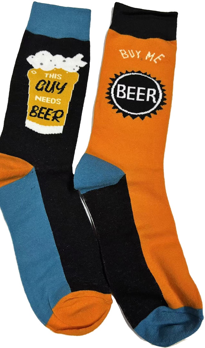 S-H6.3 SOCKS2512-164 Pair of Socks Size 38-45 Beer