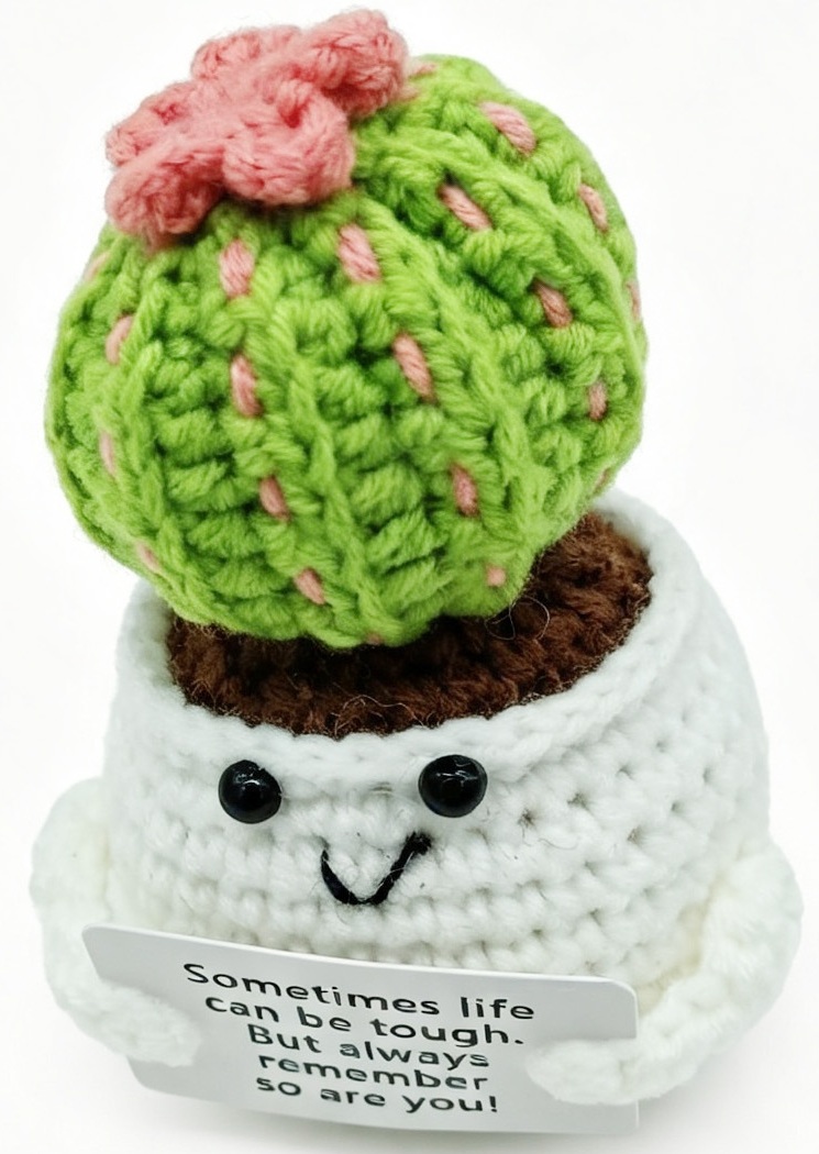 R-D2.1 DC2550-042 Knitted Positive Cactus 11.5cm 