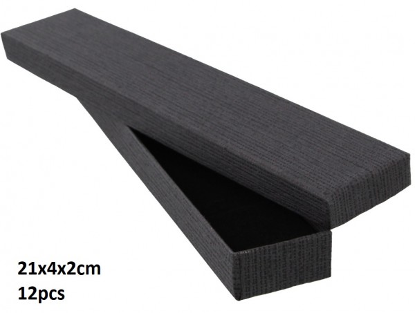 Z-F4.5  PK424-236 Bracelet Gift Box 21x4x2cm Black - 12pcs