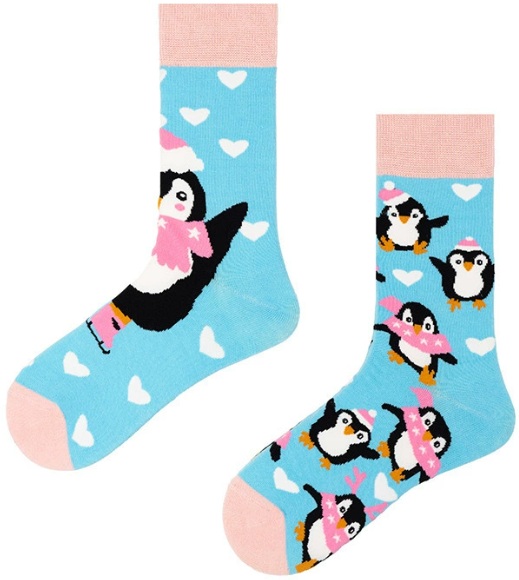 S-E1.2  SOCKS2512-179 Pair of Socks Size 38-45 Penguins
