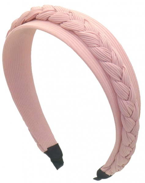 R-A8.1 H063-032 Braided Headband 3.5cm Pink