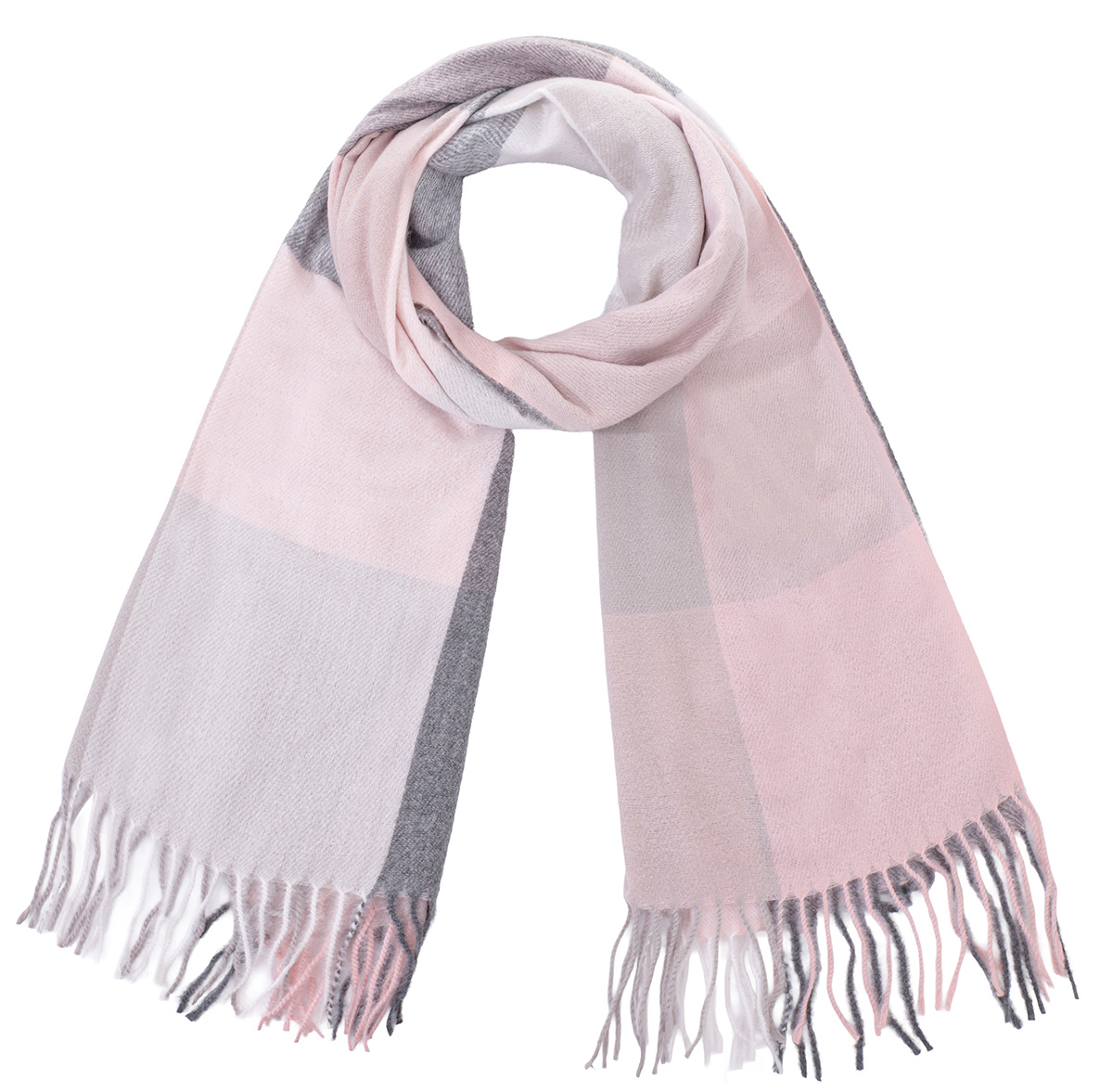 R-G6.1 SCARF405-736-2 Soft Scarf Checkered 180x70cm