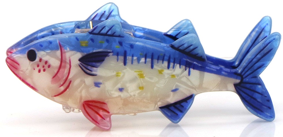 S-F6.2  H1126-011-7 Hair Claw 8.5cm Fish