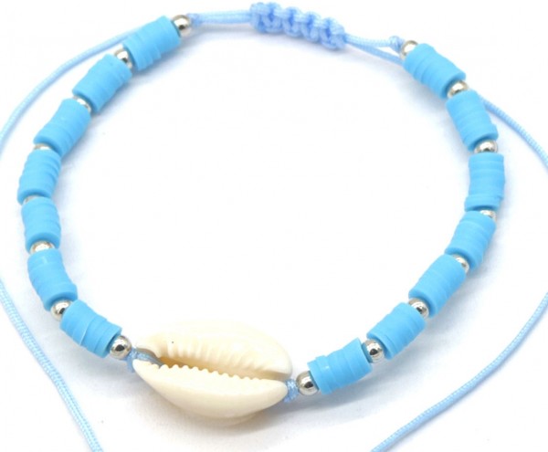 F-B8.2 ANK627-027 Anklet Shell Blue