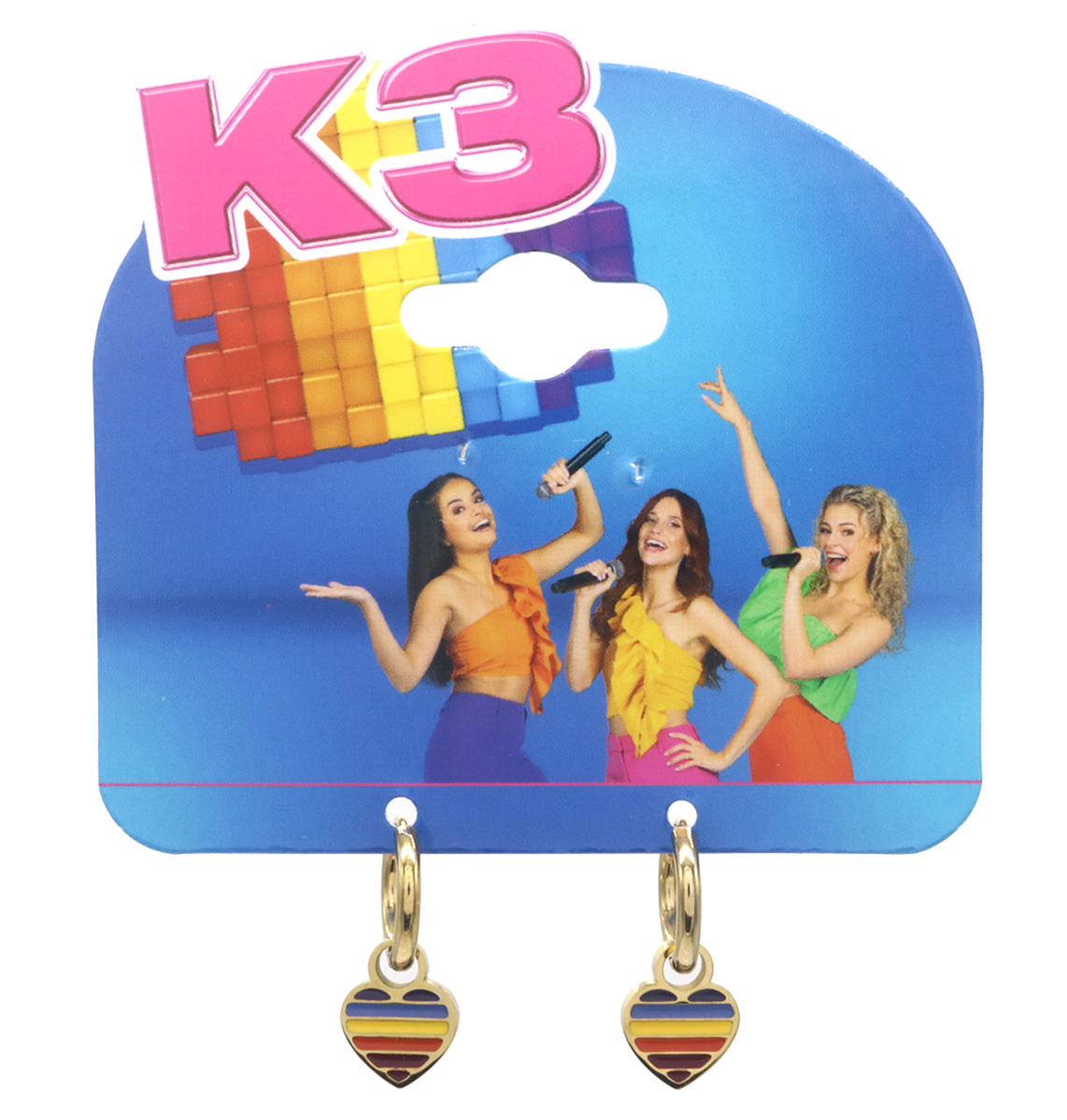 K3-RBE008 S. Steel Earrings Heart