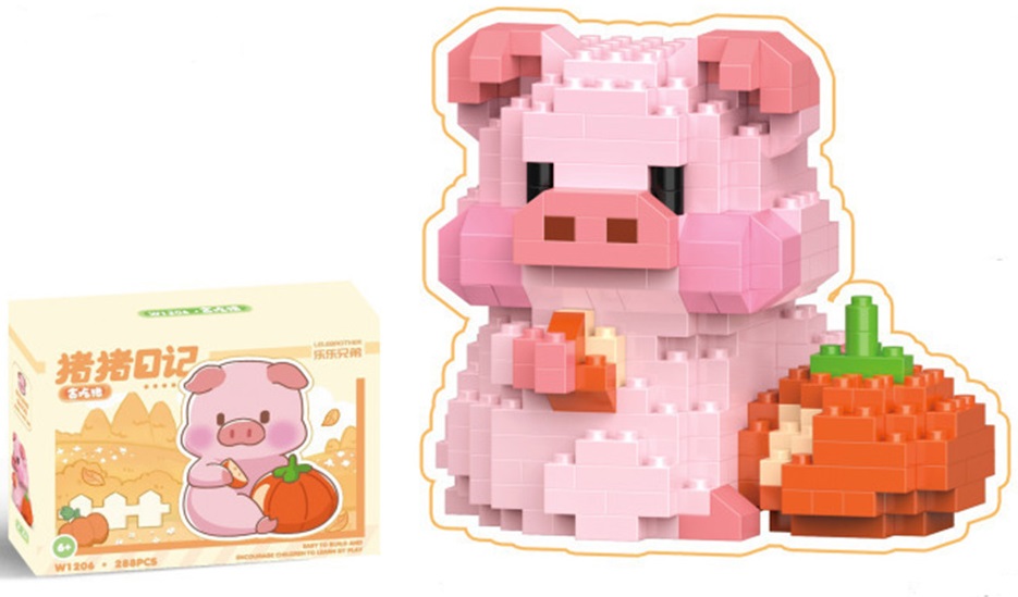 Q-L7.2 W1206 Building Block Set Pig