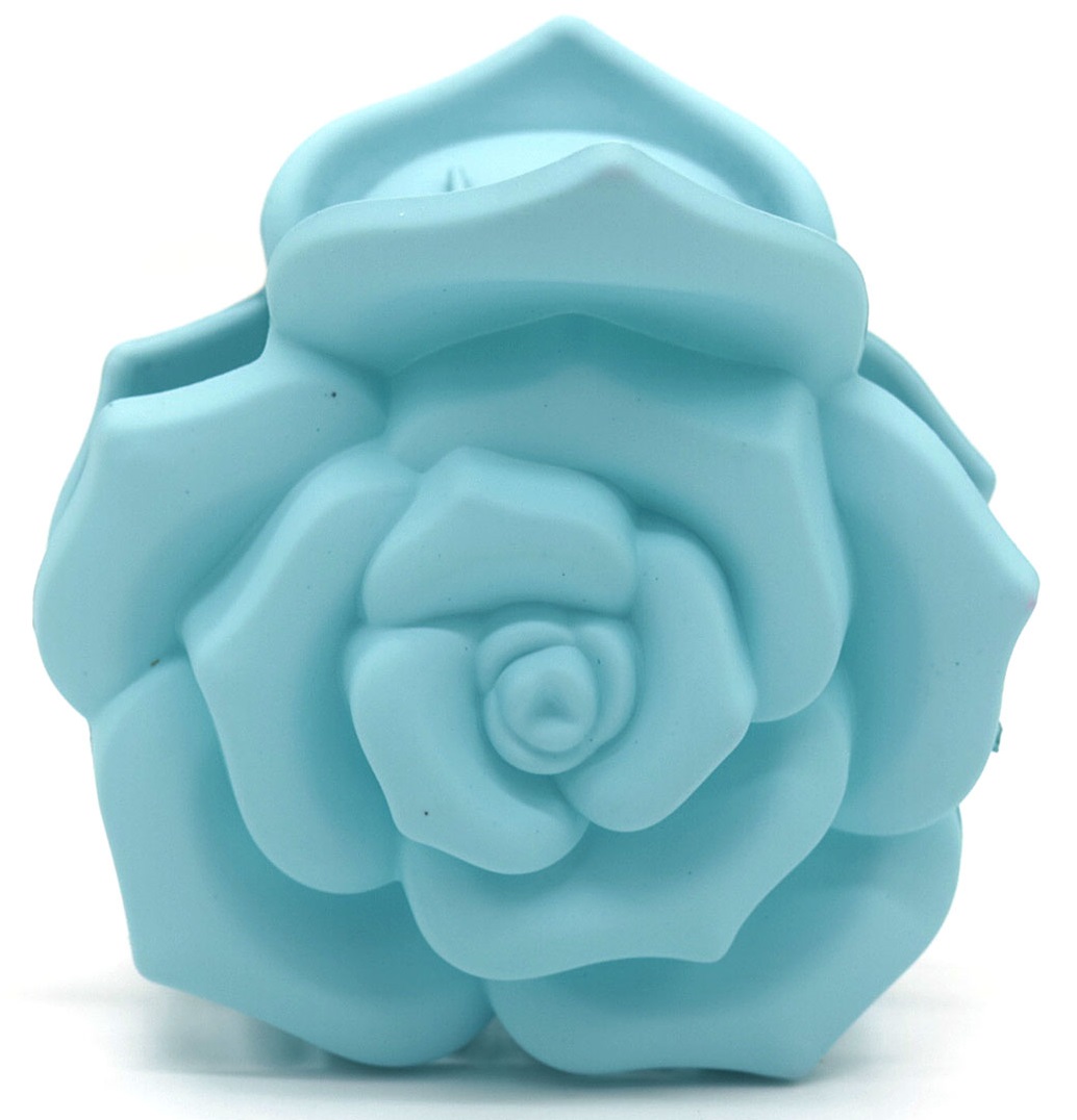 X-B8.2 H819-005-6 Hair Claw 6cm Flower Blue