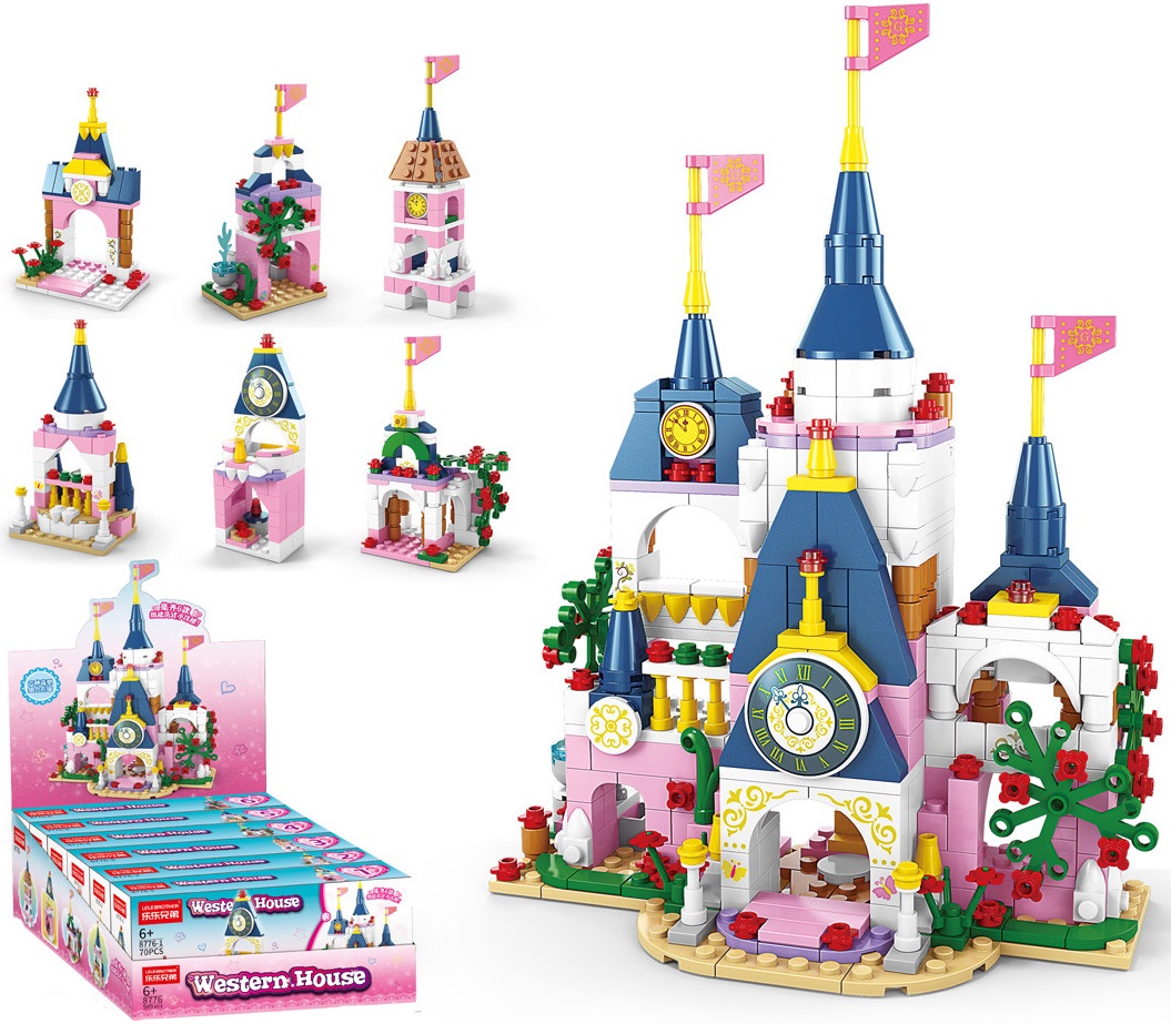 Y-E5.2 TOY8776 Mini Building Block Castle 6 in 1 - 6pcs