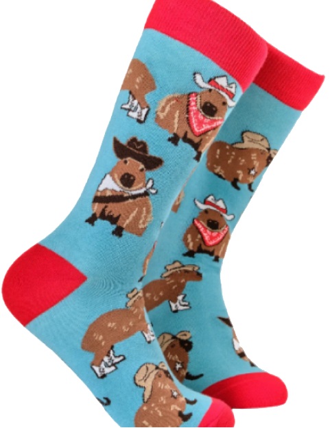S-G8.1 SOCKS2512-129 Pair of Socks Size 38-45 Capybara