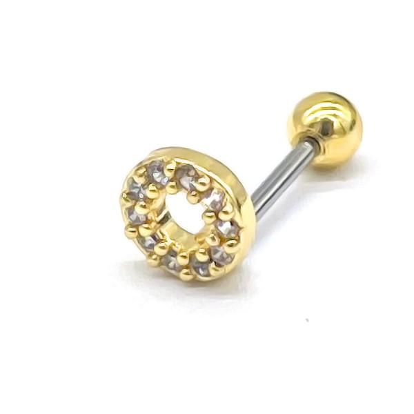 D-F18.1  E620-016G S. Steel 316L CZ Ear Piercing 5mm D-F18.1  E620-016G S. Steel 316L CZ Ear Piercing 5mm