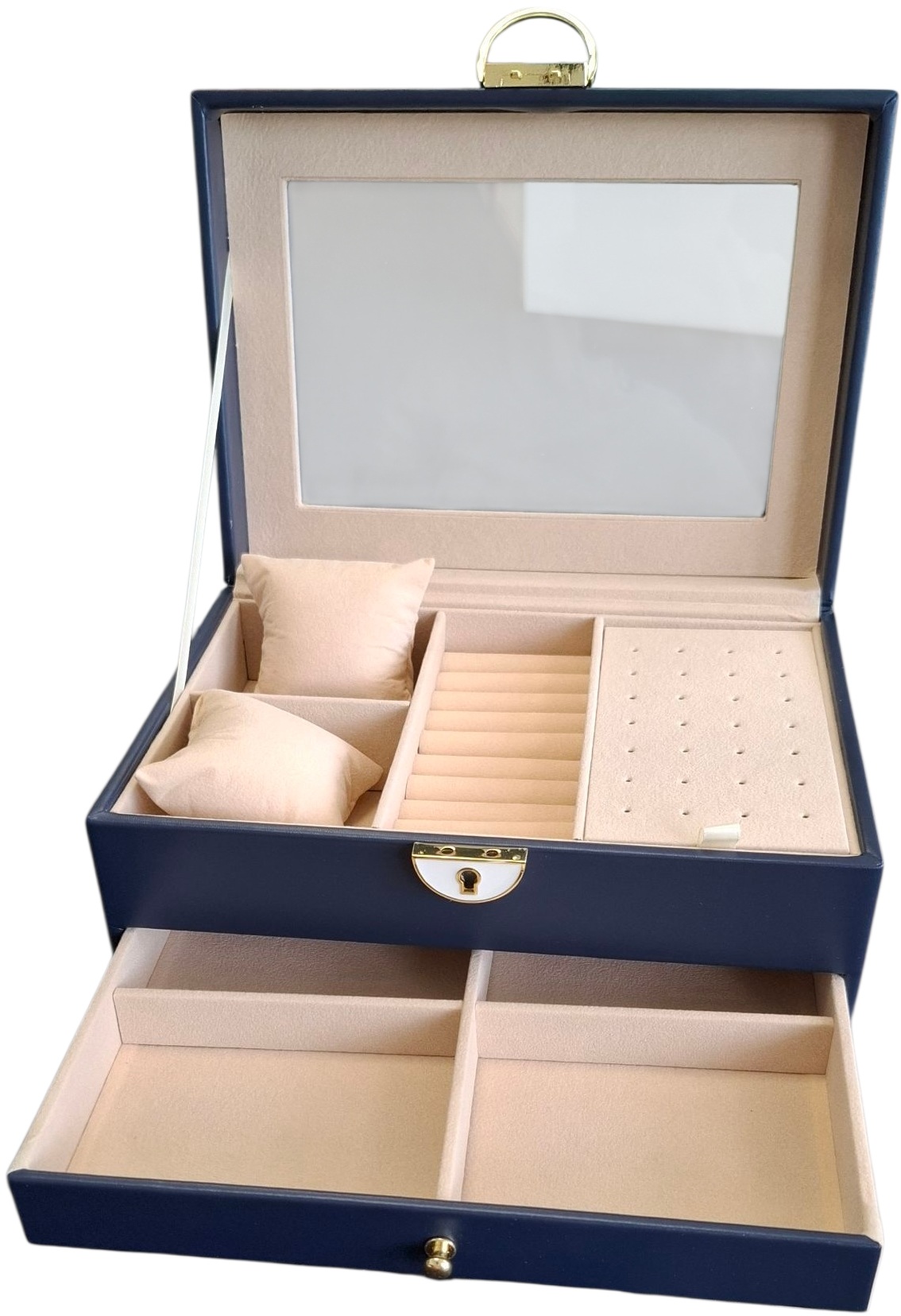 K-A2.2 PK933-005 Luxury Jewelry Box 24.5x17.5x11cm Blue