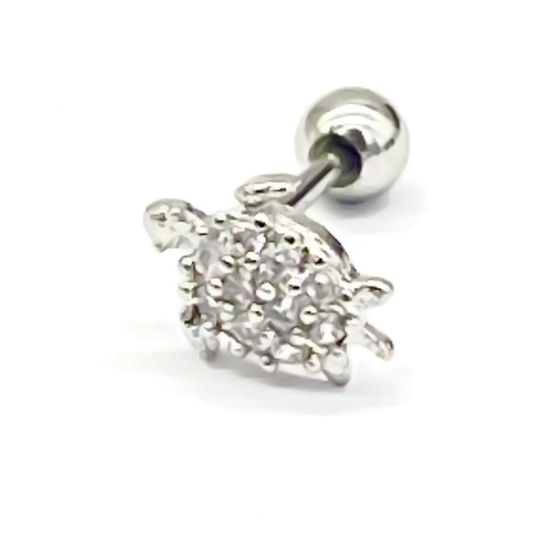 C-C20.3 E620-015S S. Steel 316L CZ Ear Piercing 7mm C-C20.3 E620-015S S. Steel 316L CZ Ear Piercing 7mm