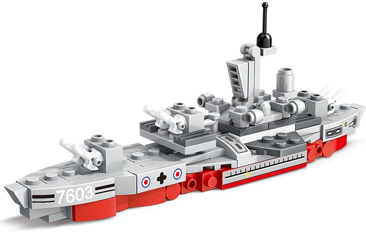 Y-A4.5 JKC7603 Building Blocks Warship - 131pcs