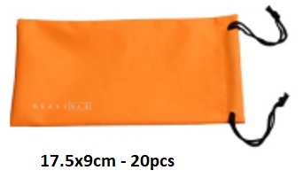 G-D12.1 Sunglass Pouch 17.5x9cm - Orange - 20pcs