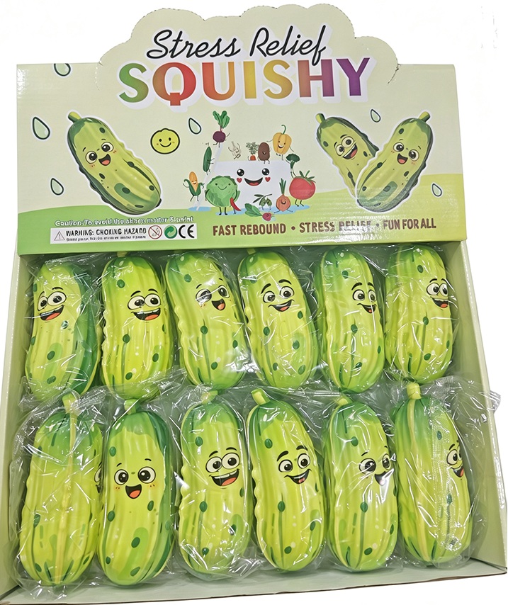 Z-F3.3 TOY2619-113 Slow Rising Squishy Pickle 14cm - 12pcs