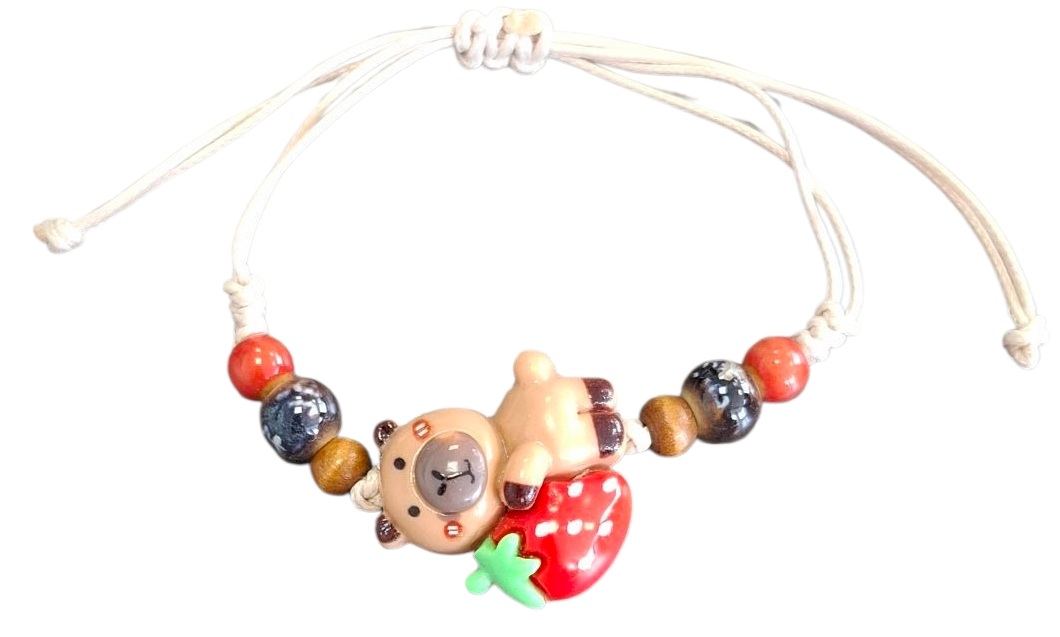 B-C21.3  B2552-001-1 Bracelet Capybara for Kids
