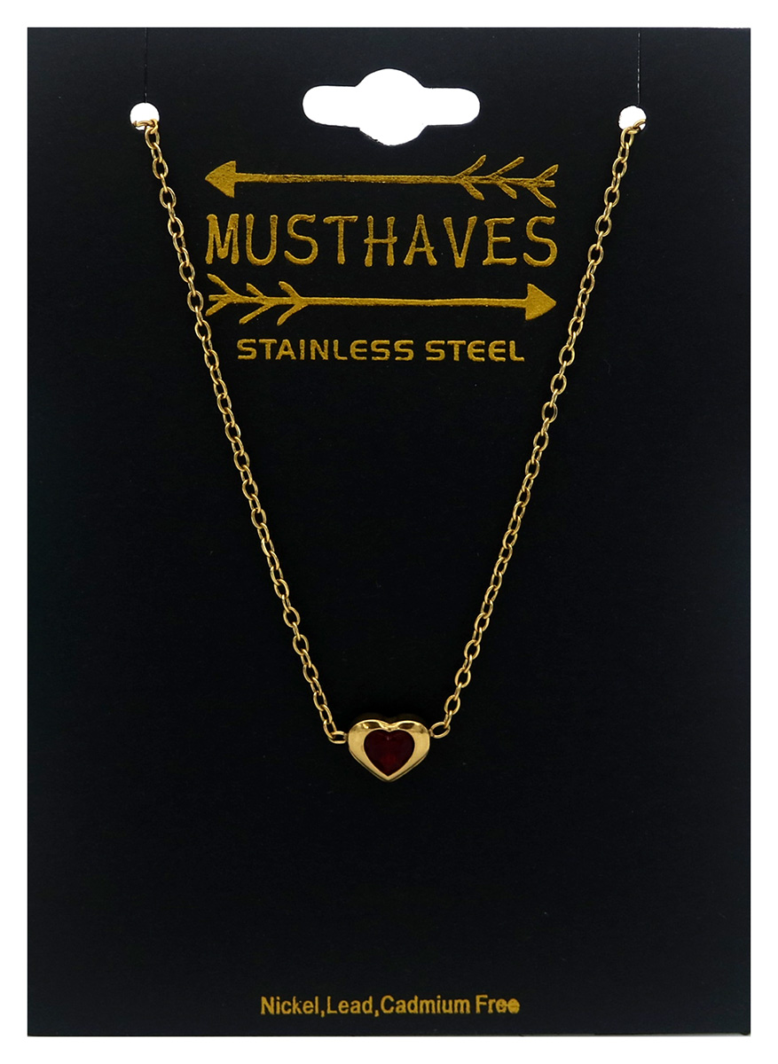 F-D20.4  B1141-003G-2 S. Steel Bracelet Heart 16-21cm