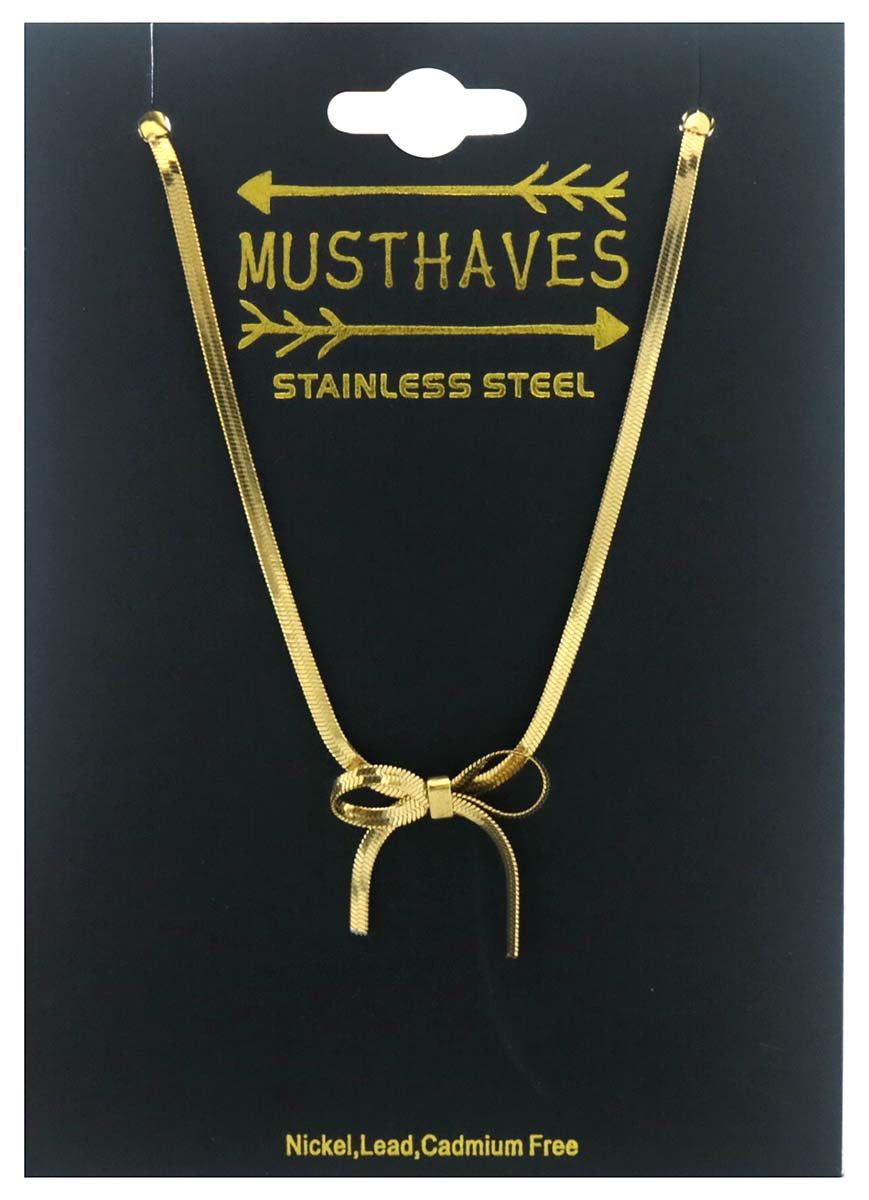 A-A17.3 B074-056G S. Steel Bracelet Bow