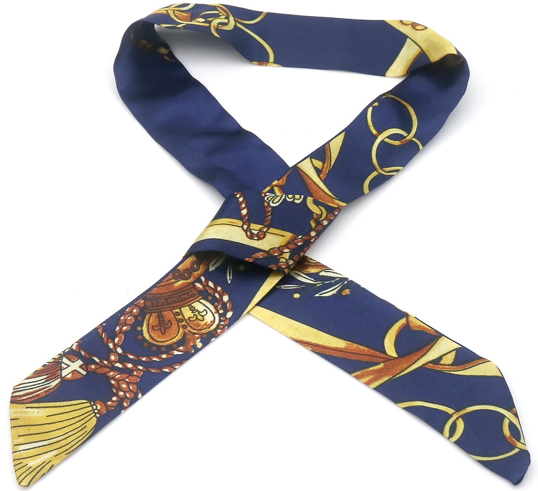 H-A2.1 H1130-001-6 Hair Ribbon 85x3.5cm Blue